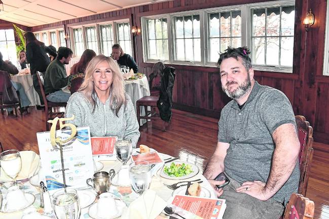 Jackie DeCataldo, Nissivocia LLP, and Sean Spender, The Laughing Goat Coffee Company, are shown.,