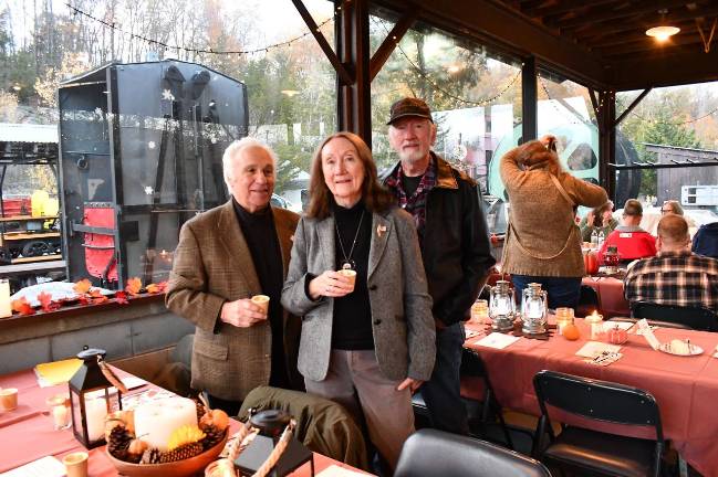 From left, Frank and Carol Gonzalez of Byram are shown with Edward Morris of Newton.