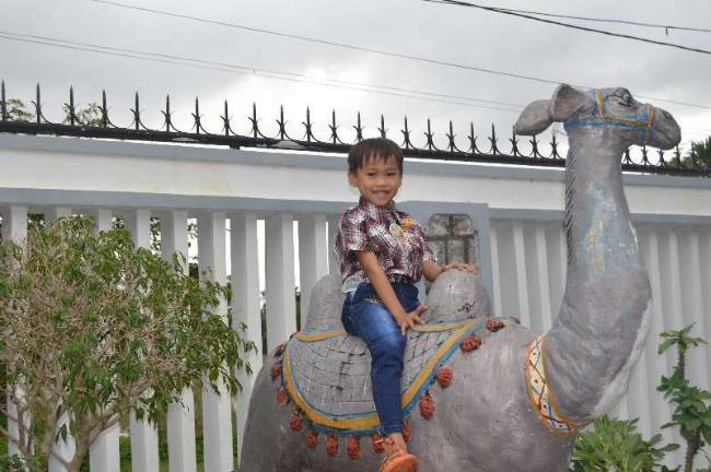 Thinh, a Vietnamese student who lives in an orphanage, has been corresponding with second-graders in Netcong.