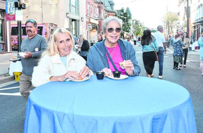 Joanne Mullane of Fredon and Janice Redes of Hardwick pose for a photo.