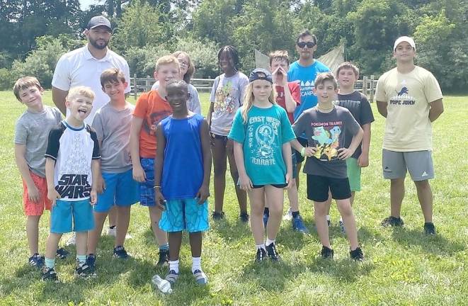 Pope John head coach visits Sussex YMCA Camp