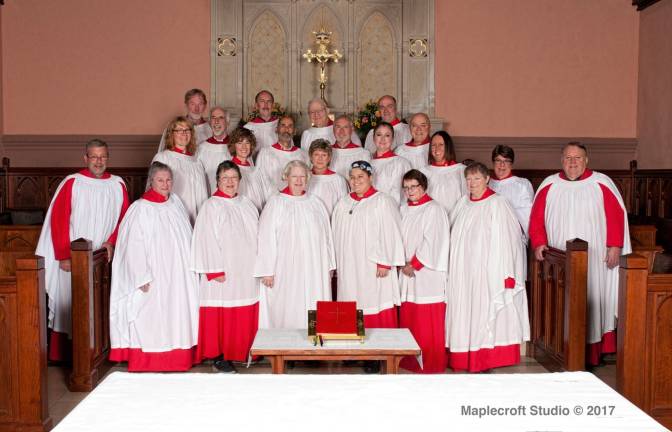 The Christ Church Newton Senior Choir will sing during an Evensong liturgy on Ascension Day. (Photo provided)