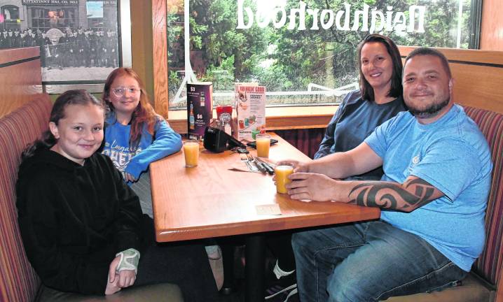 Quinn DeCaro, Samantha, Carrie and Christian Orrico of Hampton Township pose for a photo.