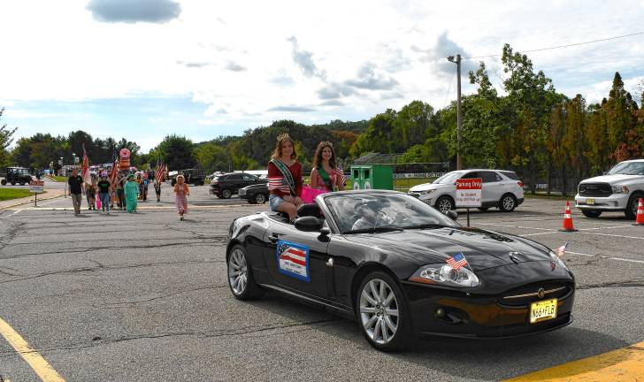 Miss Hopatcong rides in the parade.