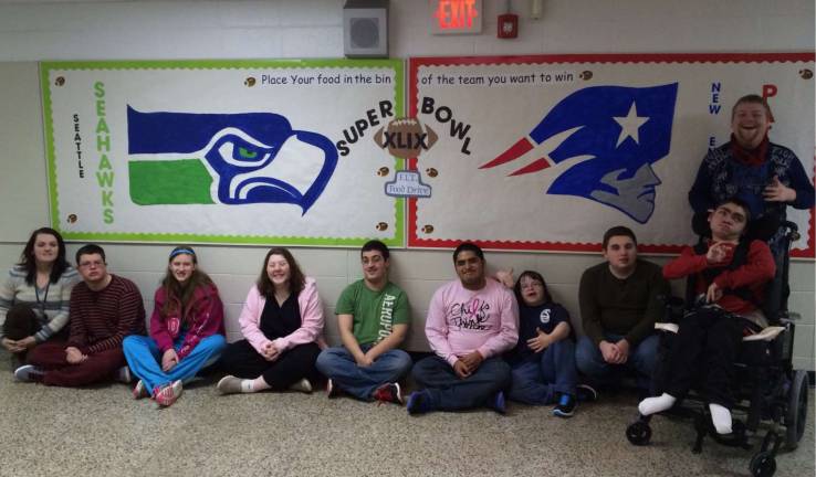 Julie Wilson&#x2019;s class at Hopatcong High School.