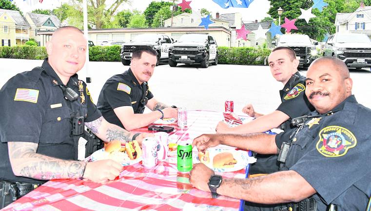 Sussex County sheriff's deputies pose for a photo.