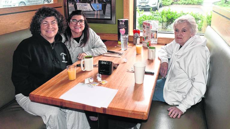 Ellyn DeCaro, Mary Nealle Budd and Eileen DeCaro of Hampton pose for a photo.