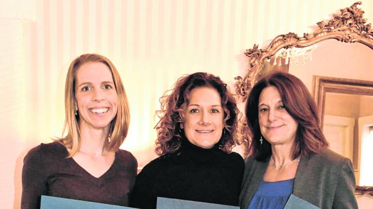 <b>Julie Clantson of Newton, Kory Loyola of High Point Regional High School and Jessica Musilli of the Sussex-Wantage Regional School District win awards.</b>