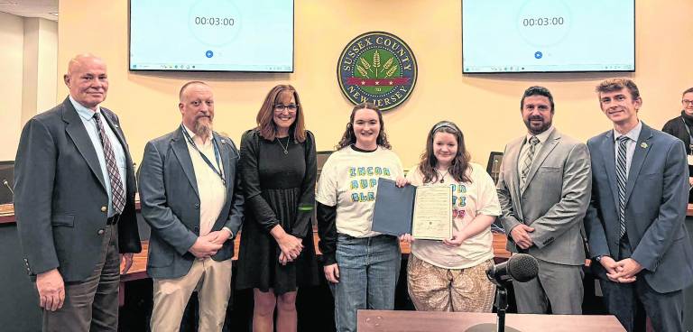 <b>The Sussex County Commissioners issued a proclamation in support of Take Down Tobacco.</b>