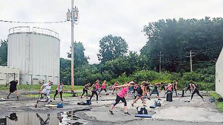 A distanced workout in the Fitness Haven parking lot (Photo provided)