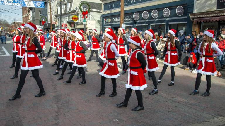 Students at the D'Marge Dance Studio in Newton perform during the annual Holiday Parade on Saturday, Nov. 25. (Photos by John Hester)