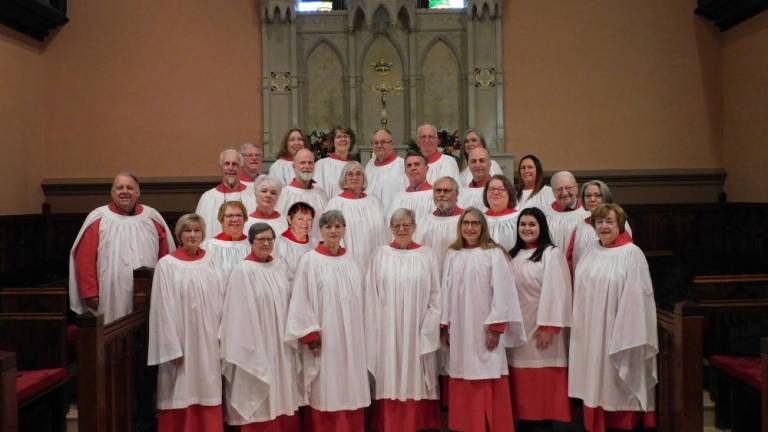 The Senior Choir will sing during an Evensong liturgy on Feb. 2 at Christ Episcopal Church in Newton.