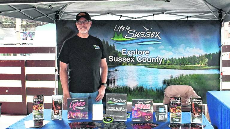 <b>Trevor Current of Life in Sussex poses for a photo.</b>