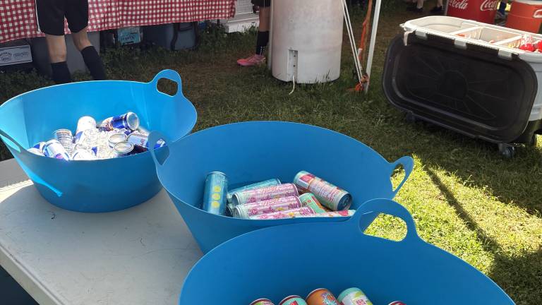 Alani Nus and Red Bulls for sale at a youth soccer tournament where 9-year-olds were competing. Photo: Becca Tucker