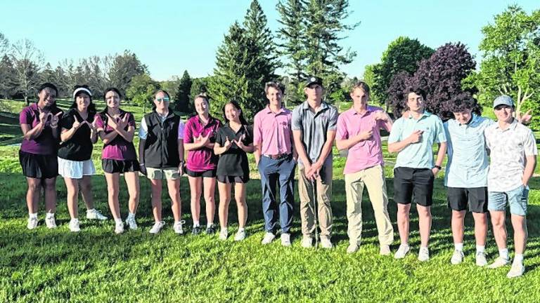Newton boys’ and girls’ golf teams.